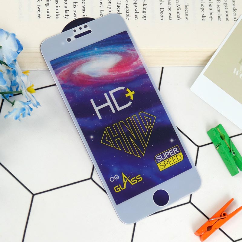 گلس تمام صفحه +HD آیفون iPhone 6/6s سفید