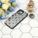 قاب محافظ لنزدار آینه ای + پاپ سوکت طرح LV مشکی iPhone 13 Pro Max