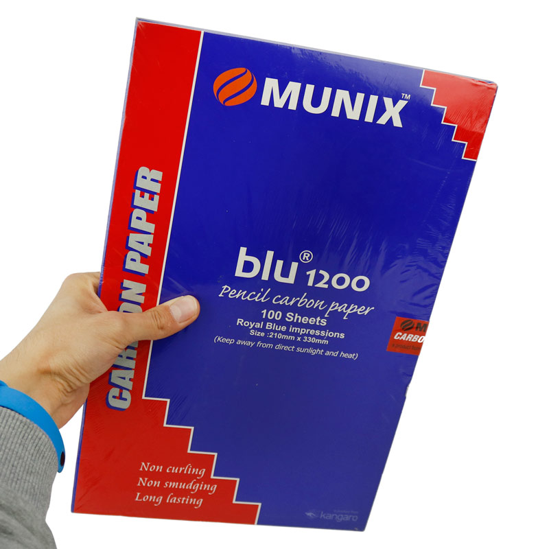 کاربن A4 کانگرو Kangaro Munix Blu1200 بسته 100 عددی