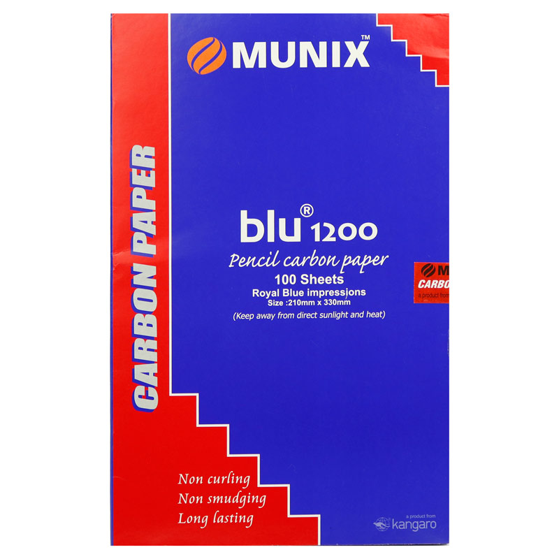 کاربن A4 کانگرو Kangaro Munix Blu1200 بسته 100 عددی