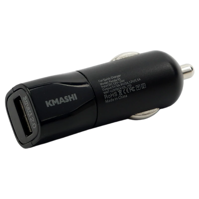 شارژر فندکی فست شارژ KMASHI Pando K5 QC2.0 2A 18W