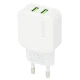 شارژر دیواری فست شارژ LDNIO A2202 2Port 2.4A 12W + کابل آیفونی