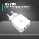 شارژر دیواری فست شارژ LDNIO A2202 2Port 2.4A 12W + کابل آیفونی