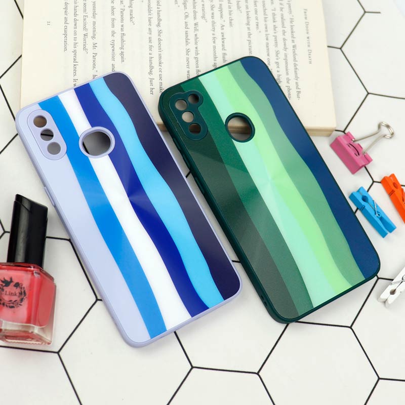 قاب محافظ لنزدار لیزری رنگین کمانی Samsung Galaxy A10s