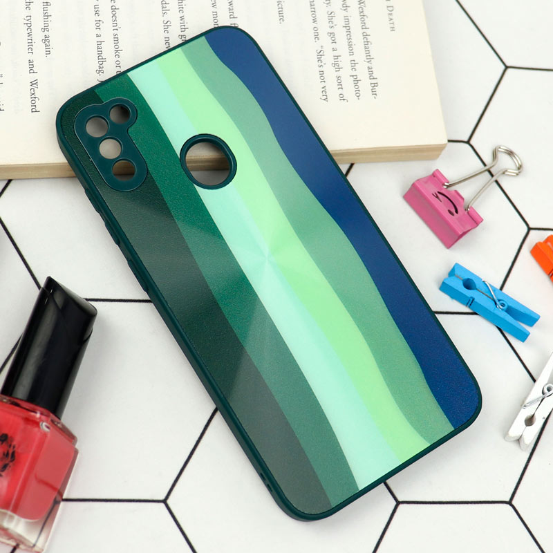 قاب محافظ لنزدار لیزری رنگین کمانی Samsung Galaxy A10s