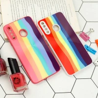 قاب محافظ لنزدار لیزری رنگین کمانی Samsung Galaxy A20s