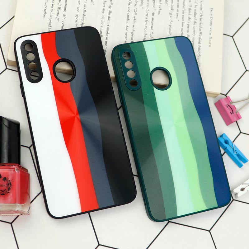 قاب محافظ لنزدار لیزری رنگین کمانی Samsung Galaxy A20s