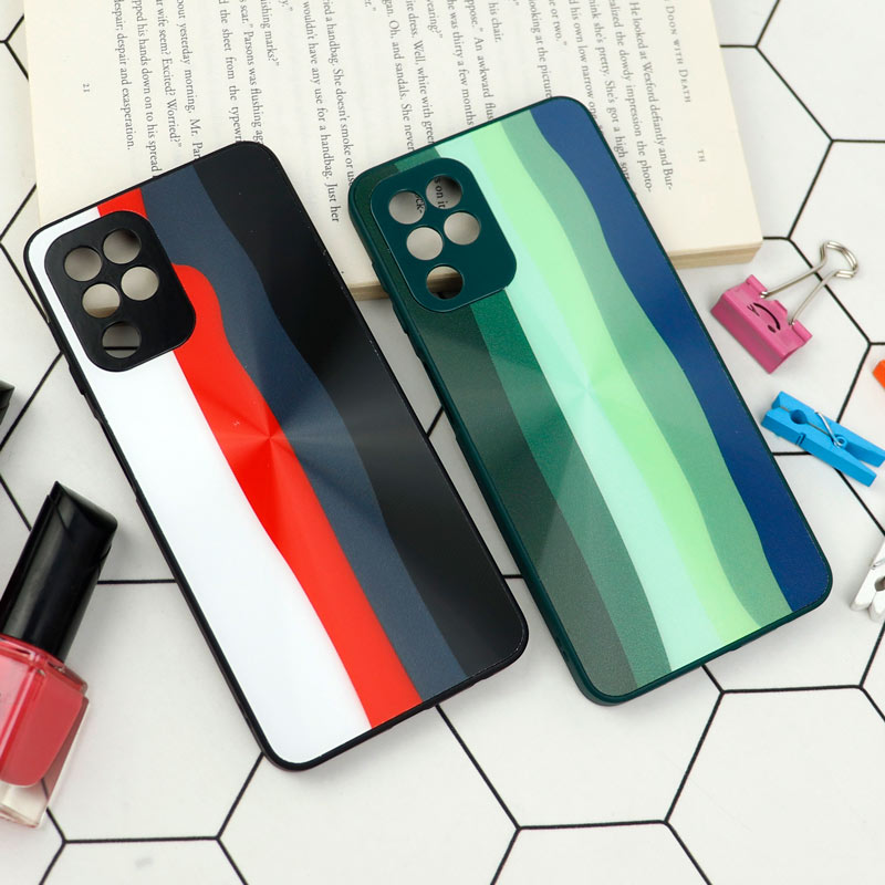 قاب محافظ لنزدار لیزری رنگین کمانی Samsung Galaxy A22 4G
