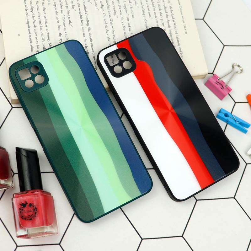 قاب محافظ لنزدار لیزری رنگین کمانی Samsung Galaxy A22 5G