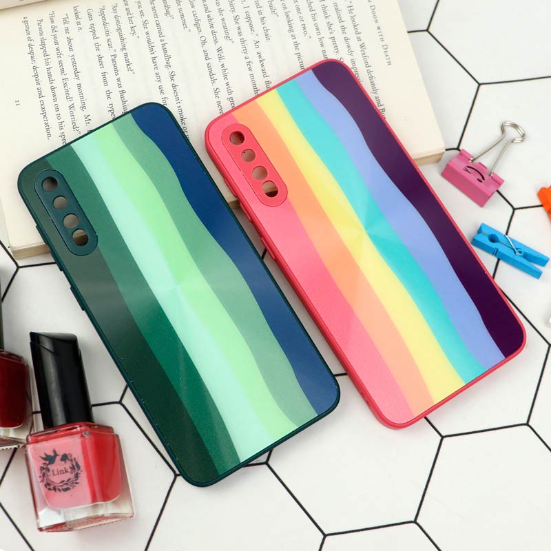 قاب محافظ لنزدار لیزری رنگین کمانی Samsung Galaxy A30s / A50s