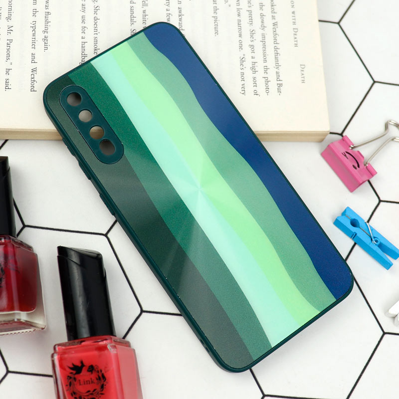 قاب محافظ لنزدار لیزری رنگین کمانی Samsung Galaxy A30s / A50s