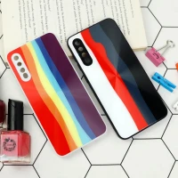 قاب محافظ لنزدار لیزری رنگین کمانی Samsung Galaxy A30s / A50s