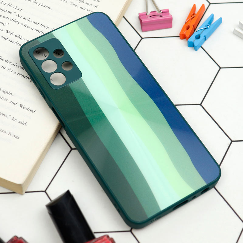 قاب محافظ لنزدار لیزری رنگین کمانی Samsung Galaxy A32 5G