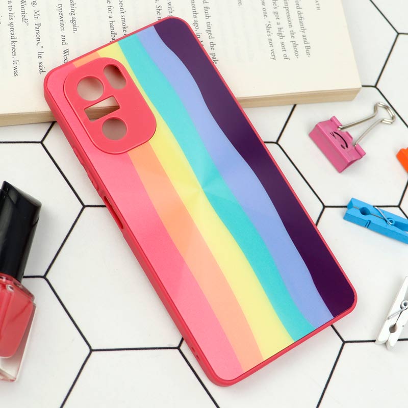 قاب محافظ لنزدار لیزری رنگین کمانی Xiaomi Poco F3