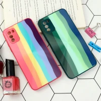 قاب محافظ لنزدار لیزری رنگین کمانی Xiaomi Poco M3