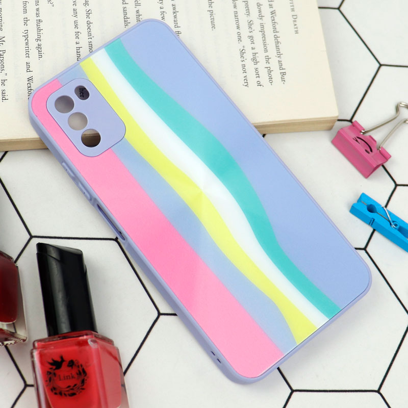 قاب محافظ لنزدار لیزری رنگین کمانی Xiaomi Poco M3
