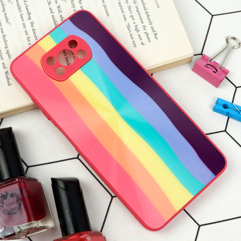 قاب محافظ لنزدار لیزری رنگین کمانی Xiaomi Poco X3