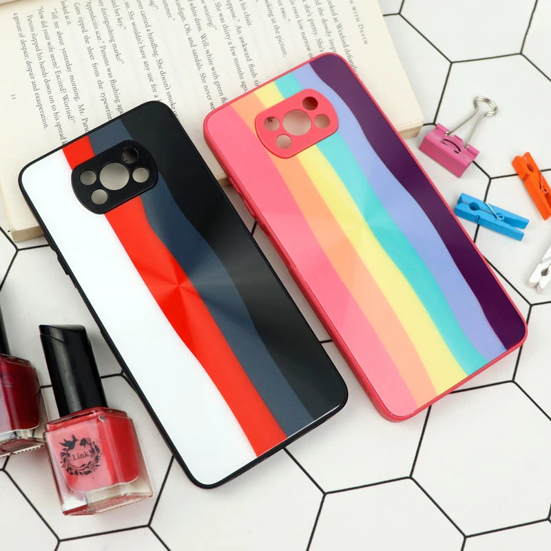 قاب محافظ لنزدار لیزری رنگین کمانی Xiaomi Poco X3
