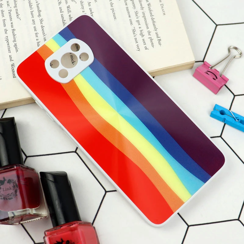 قاب محافظ لنزدار لیزری رنگین کمانی Xiaomi Poco X3