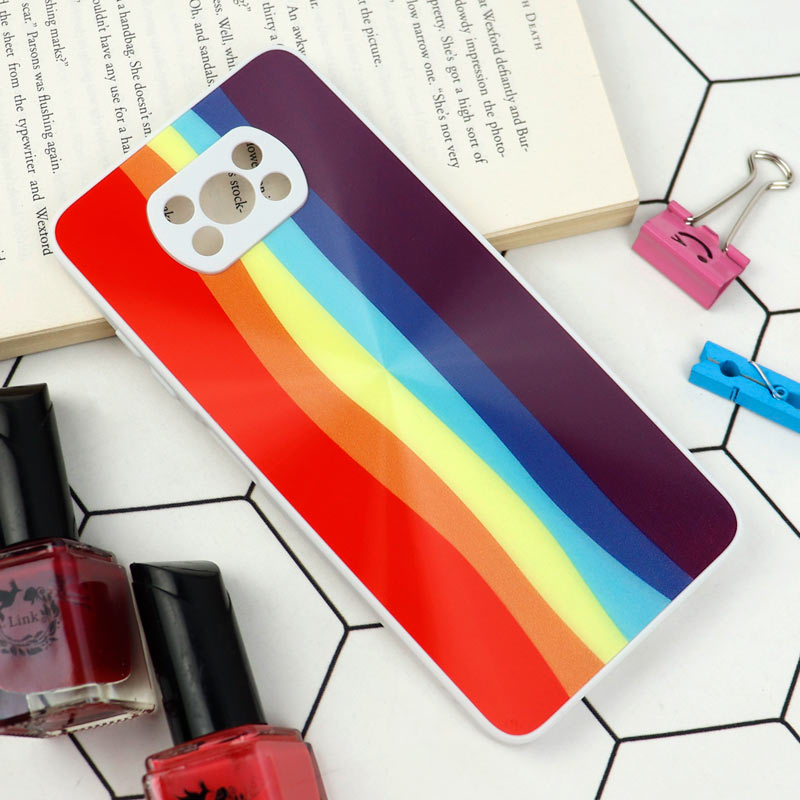 قاب محافظ لنزدار لیزری رنگین کمانی Xiaomi Poco X3