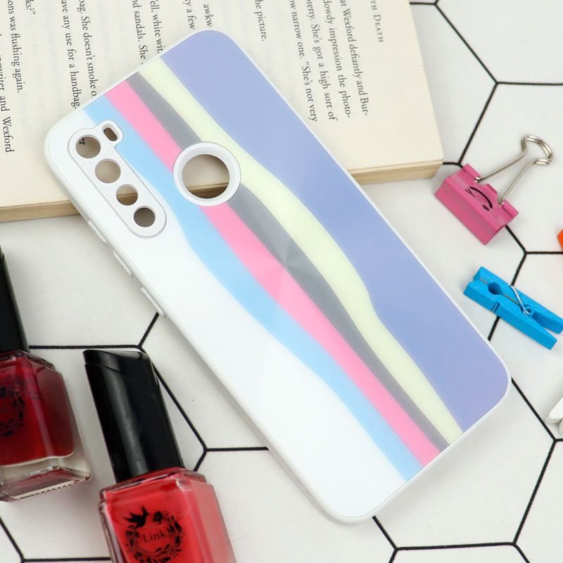قاب محافظ لنزدار لیزری رنگین کمانی Xiaomi Redmi Note 8