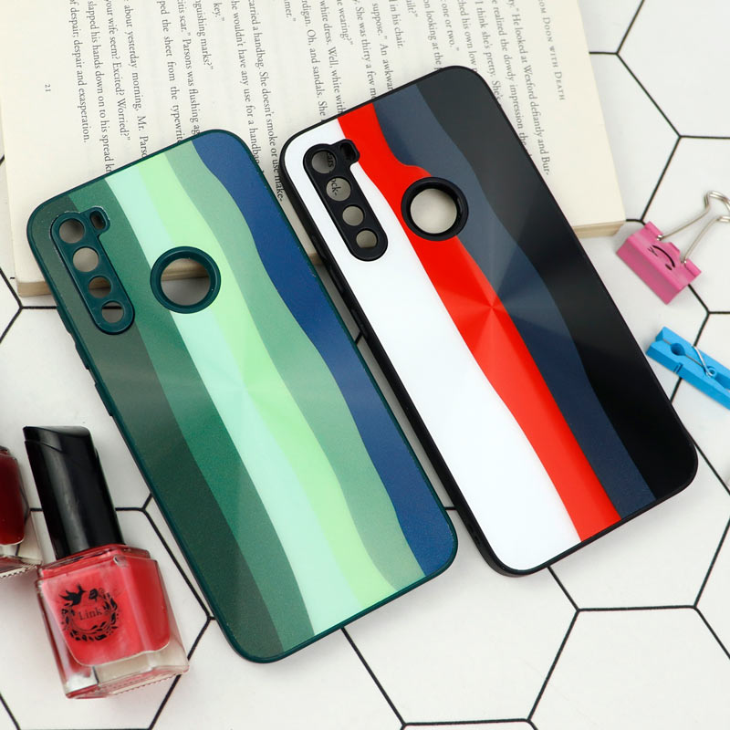 قاب محافظ لنزدار لیزری رنگین کمانی Xiaomi Redmi Note 8
