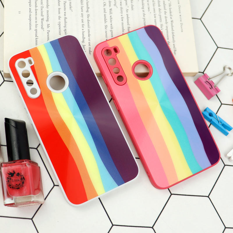 قاب محافظ لنزدار لیزری رنگین کمانی Xiaomi Redmi Note 8