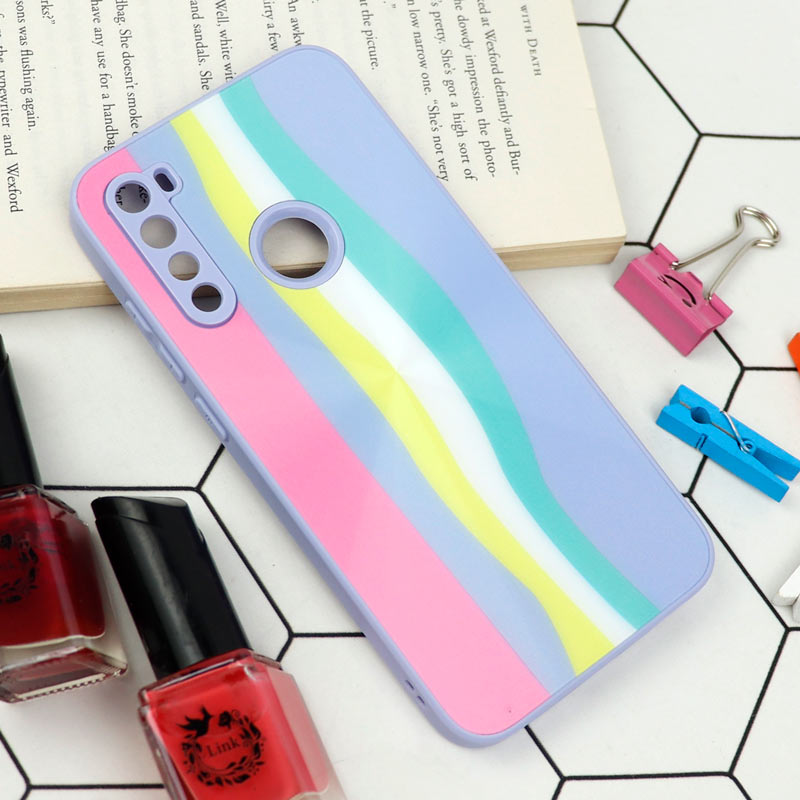 قاب محافظ لنزدار لیزری رنگین کمانی Xiaomi Redmi Note 8