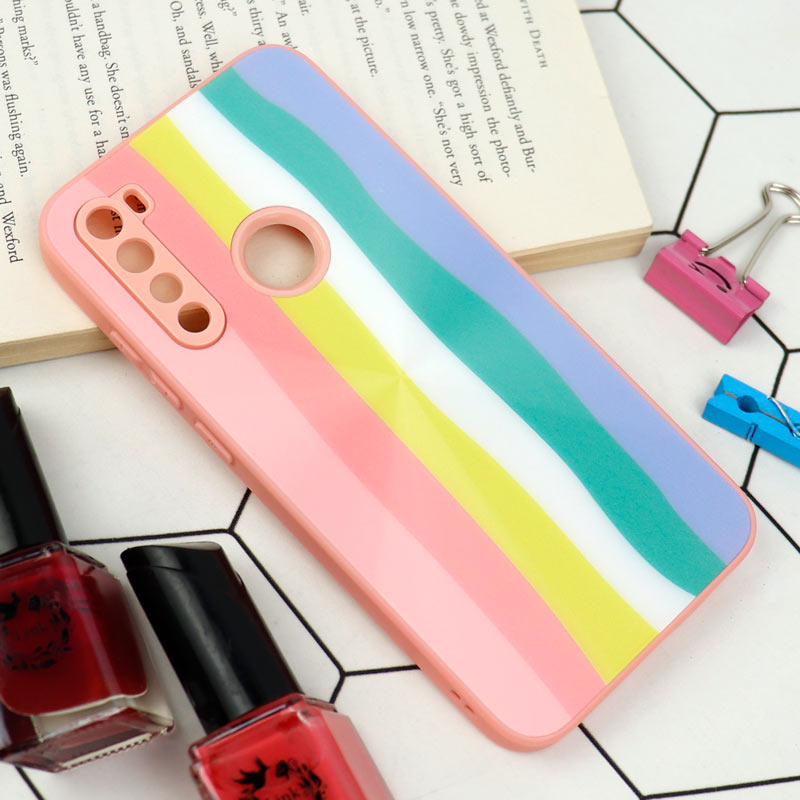 قاب محافظ لنزدار لیزری رنگین کمانی Xiaomi Redmi Note 8
