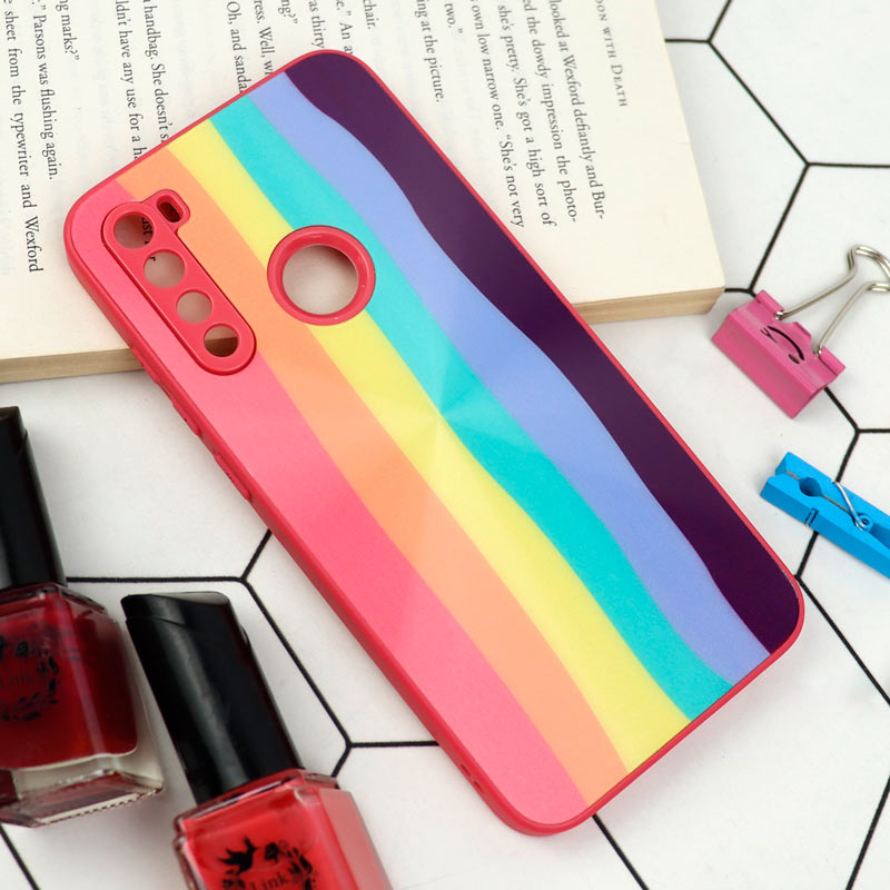 قاب محافظ لنزدار لیزری رنگین کمانی Xiaomi Redmi Note 8
