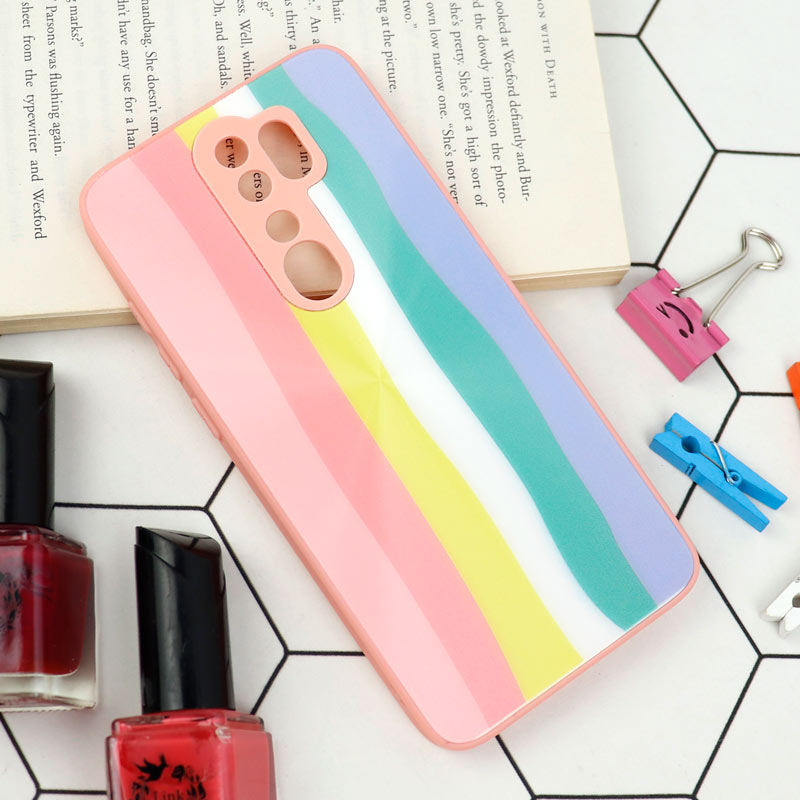 قاب محافظ لنزدار لیزری رنگین کمانی Xiaomi Redmi Note 8 Pro