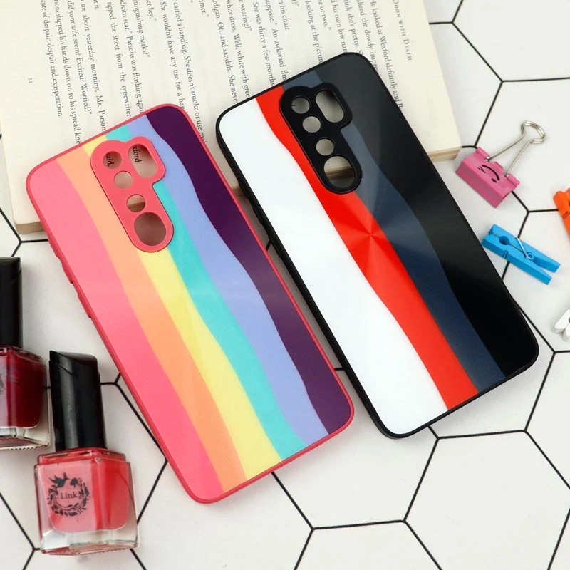 قاب محافظ لنزدار لیزری رنگین کمانی Xiaomi Redmi Note 8 Pro