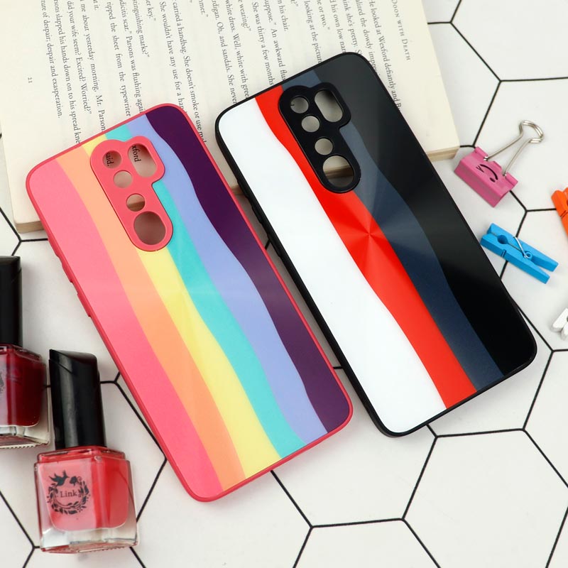 قاب محافظ لنزدار لیزری رنگین کمانی Xiaomi Redmi Note 8 Pro