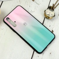 قاب لیزری پشت گلسی دو رنگ Huawei Honor 20 صورتی سبز