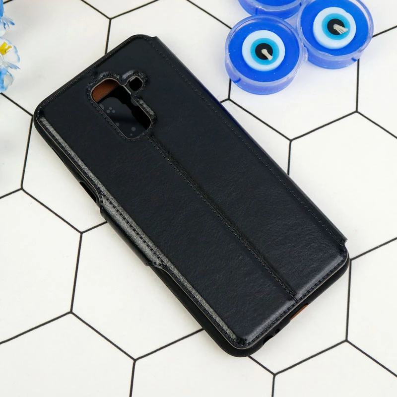 کیف چرمی سامسونگ A6 Plus مشکی