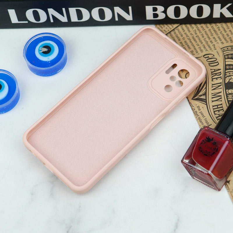 قاب سیلیکونی عروسکی محافظ لنزدار طرح خرسی صورتی Xiaomi Redmi Note 10