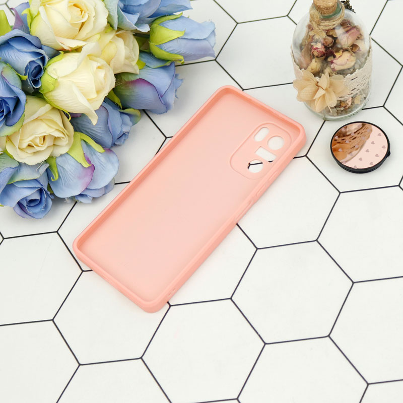 قاب محافظ لنزدار آینه ای + پاپ سوکت طرح قلب صورتی Xiaomi Poco F3
