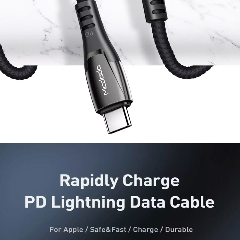 کابل تبدیل فست شارژ Mcdodo CA-7081 Type-C to Lightning PD 18W 2A 1.8m
