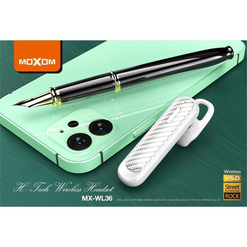 هدست بلوتوث تک گوش Moxom MX-WL36