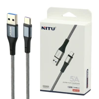 کابل تایپ سی فست شارژ Nitu NC122 5A 1.2m