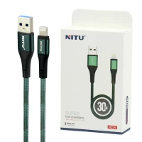کابل کوتاه آیفونی فست شارژ Nitu NC34 2.4A 30cm
