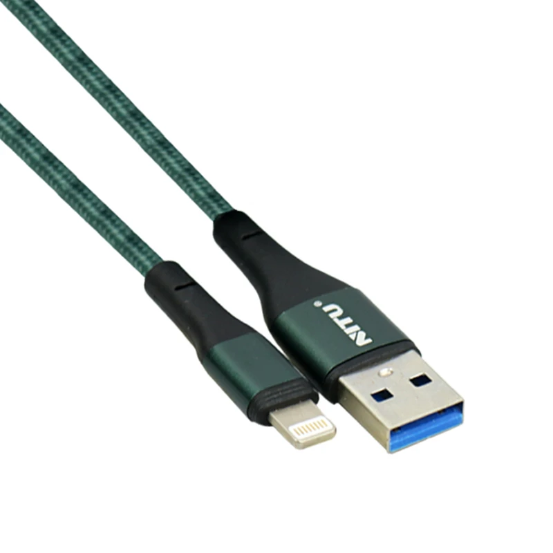 کابل کوتاه لایتنینگ فست شارژ 2.4 آمپر نیتو NC34 طول 30 سانتی متر