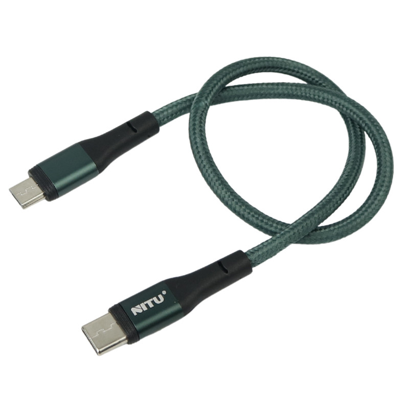 کابل کوتاه فست شارژ Nitu NC36 Type-C to MicroUSB 2.4A 30cm