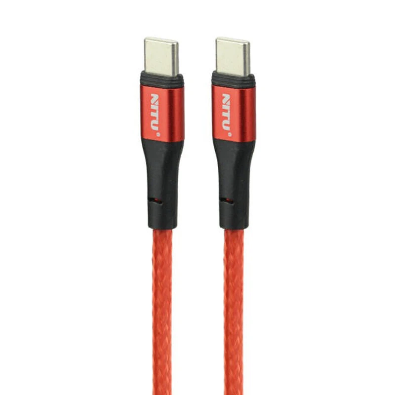 کابل کوتاه فست شارژ Nitu NC37 Type-C to Type-C 60W 30cm