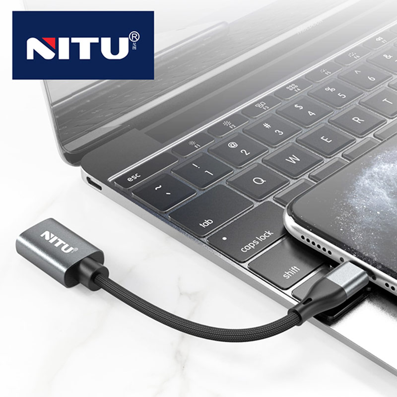 کابل تبدیل Nitu NT-CN18 OTG USB To Type-C