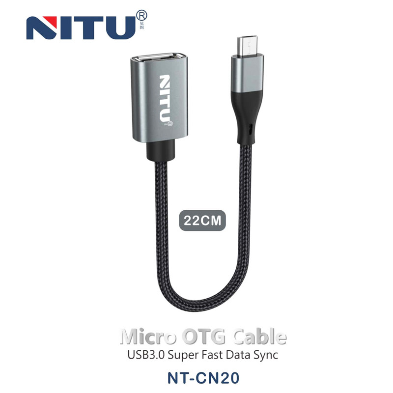 کابل تبدیل Nitu NT-CN20 OTG USB To MicroUSB
