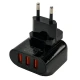 شارژر دیواری Nitu NT-TC026 3Port 3.4A + کابل میکرو یو اس بی و تبدیل EU