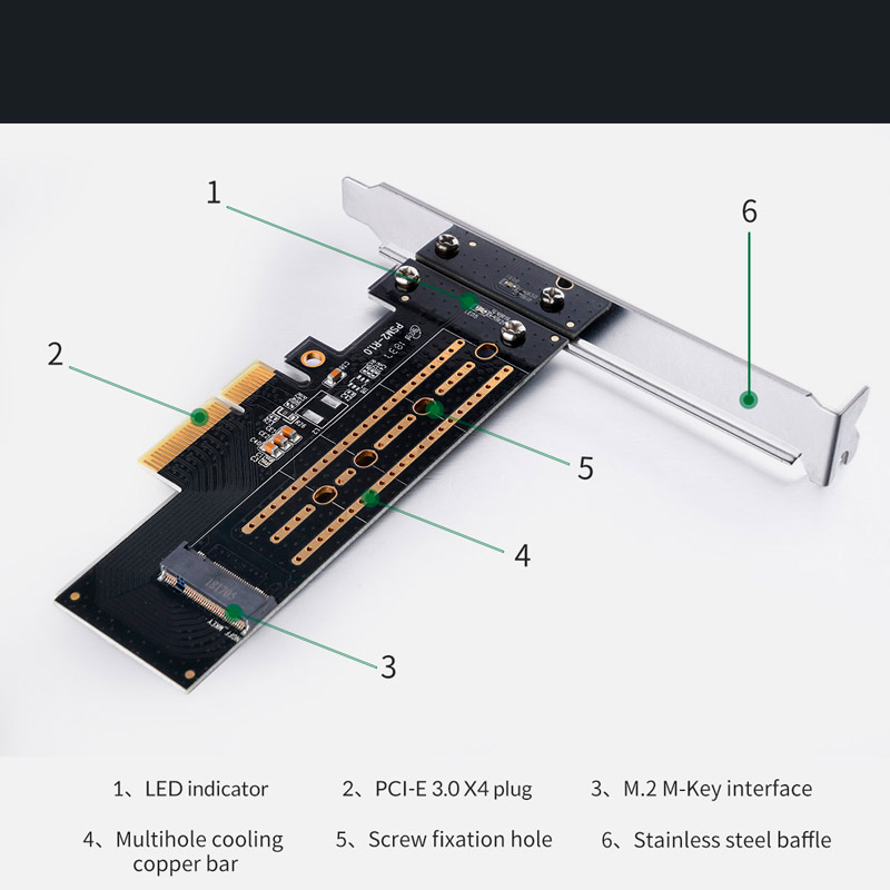کارت تبدیل Orico PSM2 PCI-E to M.2 NVMe