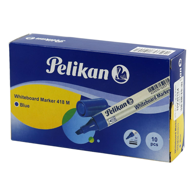 ماژیک وایت برد پلیکان نوک تخت رنگی Pelikan 418M/10 604013 بسته 10 عددی