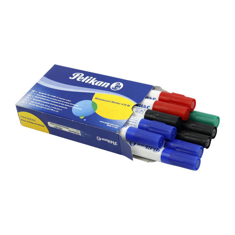 ماژیک وایت برد پلیکان نوک تخت رنگی Pelikan 418M/10 604013 بسته 10 عددی